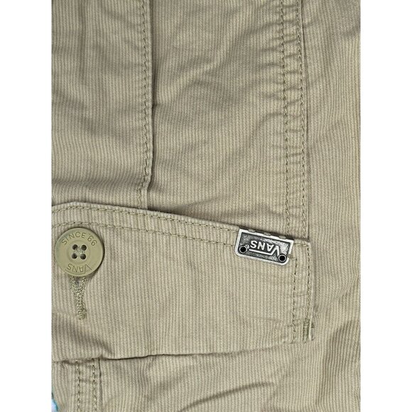 Vans Mens Cargo Shorts Size 28 Beige Cotton Casual Wear With Pockets - Picture 6 of 11